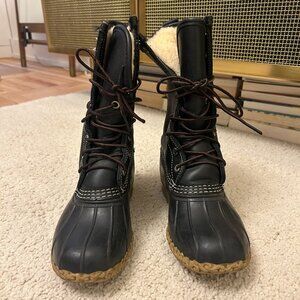 LL Bean Bean Boots, 10" Shearling-Lined (Size 6)